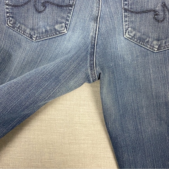 AG Prima Cigarette Jeans 28R Contour 360 Mid Rise Medium Wash Blue - Picture 7 of 10